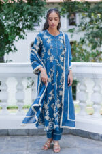 Ambar Blue Muse Kurta Set - Image 2